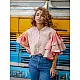shop Dabu- Handblock Print - Bindi Circular Sleeve Blouse -Top