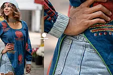 Bindi . बिंदी | Indigo Bindi batik Top