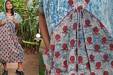 Bindi . बिंदी | Pintucks Kaftan Dress
