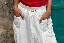 Shvet | Mull Cotton Designer Dhoti / Skirt