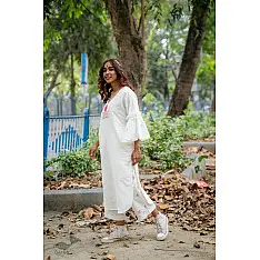 Shvet | Mull Cotton Designer Tunic & Pant Set