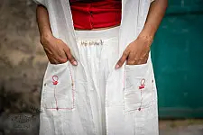 Shvet | Mull Cotton Stole With Pockets