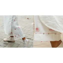 Shvet | Mull Cotton Designer Jamdani Pant