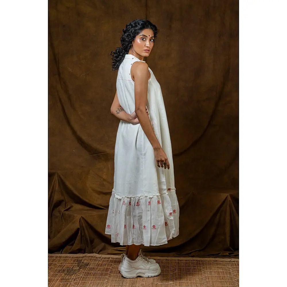 shop Mull Cotton Designer Maxi Dress