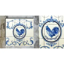 Grace the wall ~ DUTCH MURAL-C (Set of 9 tiles)