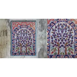 Grace the wall ~ TURKISH MURAL-F (Set of 6 tiles)