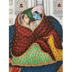 Miniature Painting ~ Rajasthan ~ Radha Krishna Together