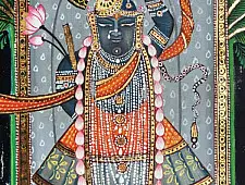 Miniature Painting ~ Rajasthan ~ Srinath ji {A}