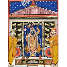 Miniature Painting ~ Rajasthan ~ Srinath ji {B}