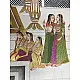 Miniature Painting ~ Rajasthan ~ Radha Krishna with Sakhi