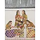Miniature Painting ~ Rajasthan ~ Radha Krishna with Sakhi