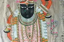 Miniature Painting ~ Rajasthan ~ Srinath ji {C}