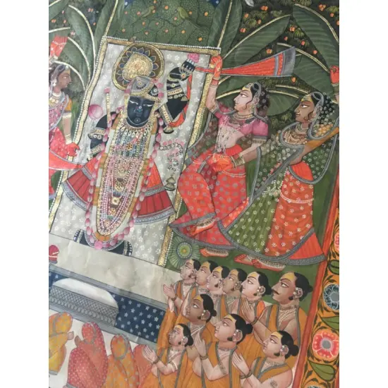 Miniature Painting ~ Rajasthan ~ Srinath Ji {D}