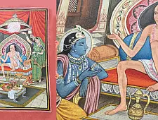 Miniature Painting ~ Rajasthan ~ Krishna Sudama