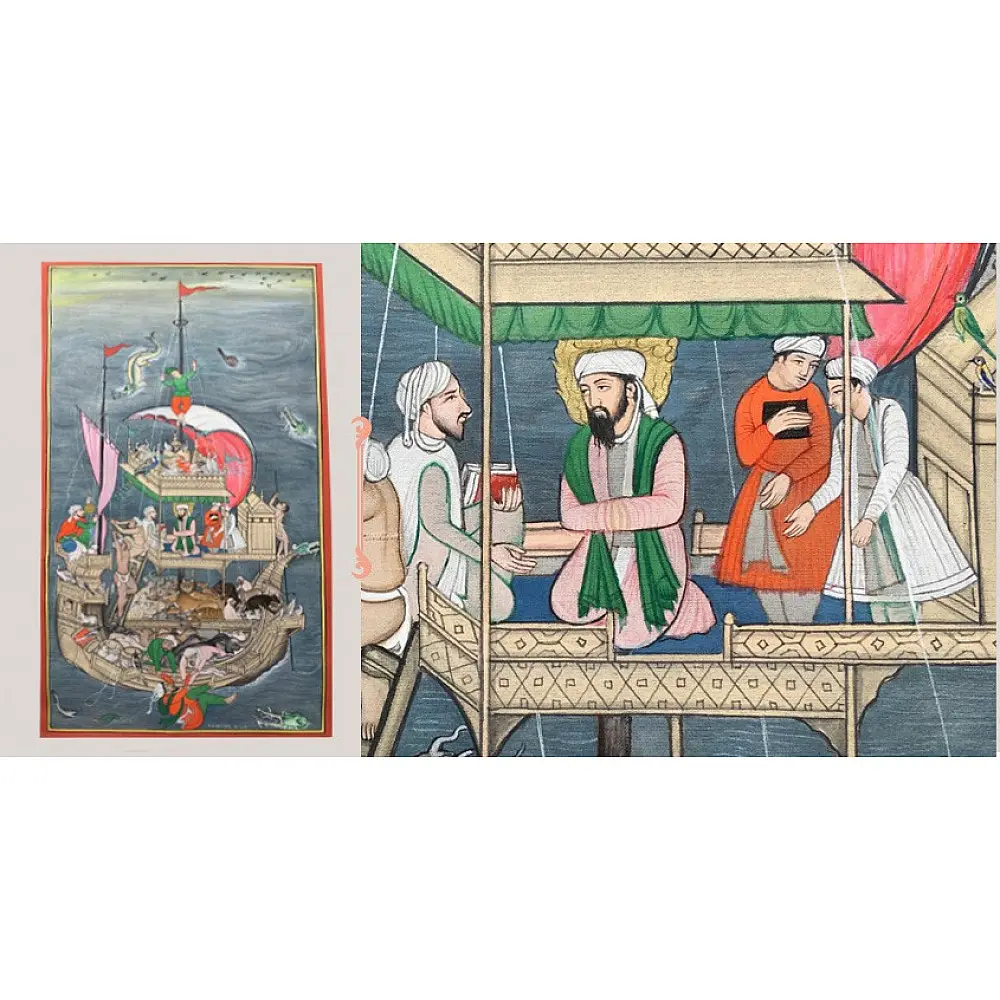 Miniature Painting ~ Rajasthan ~ Mughal Voyage