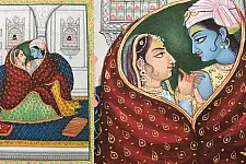 Miniature Painting ~ Rajasthan ~ Radha Krishna Together