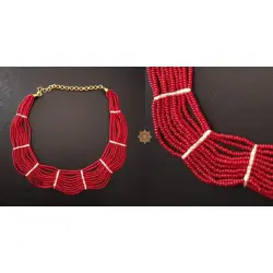 Handmade Bead Jewelry | Necklace - Red