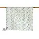 blue fog block printed baby bedding set with playful monkeys on bamboo branches pattern including pillowcase and bedsheet