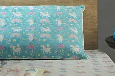 Rainboo ☁ Block Printed ☁ Mauve Unicorns Bedding Set - 11