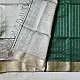 buy Bottle green Maheshwari pure silk saree 