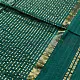buy Handloom Maheshwari Silk bottle green Saree