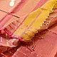 buy Handloom Maheshwari Self Stripe Saree - Yellow