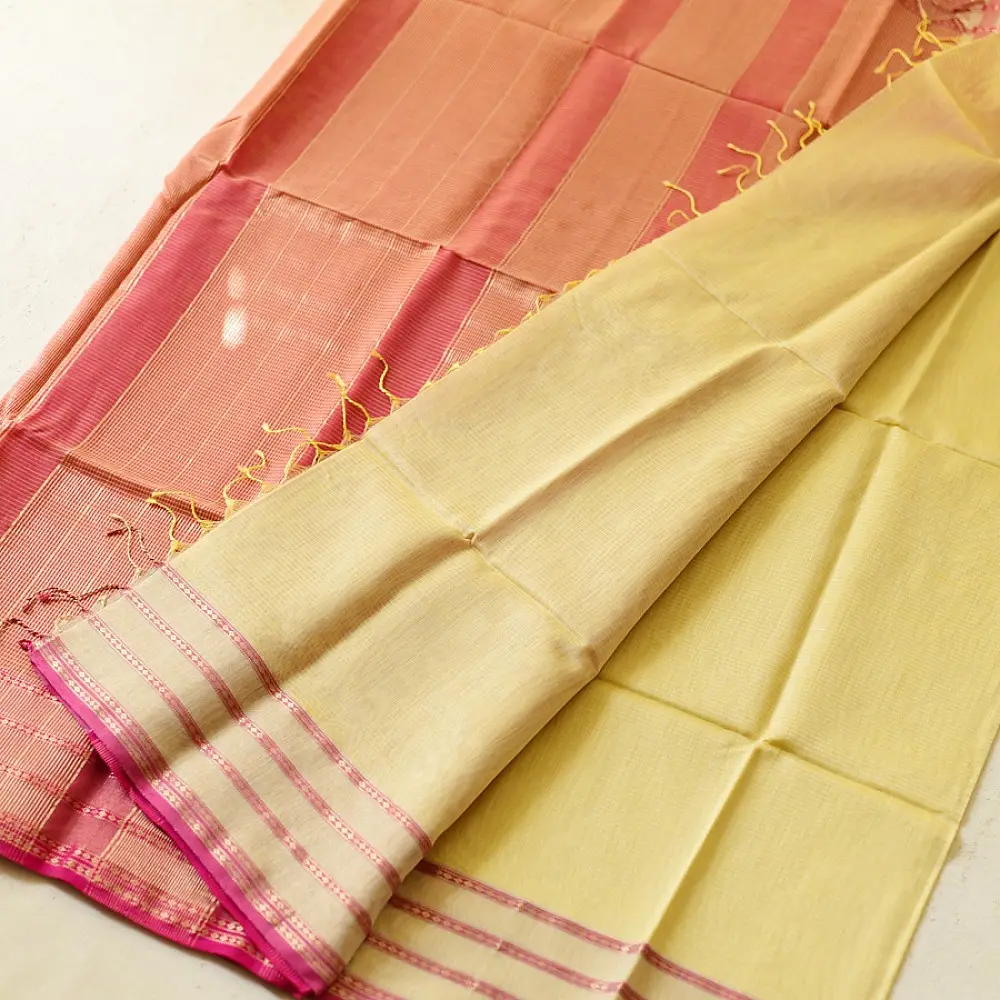 buy Handwoven Maheshwari Silk Saree