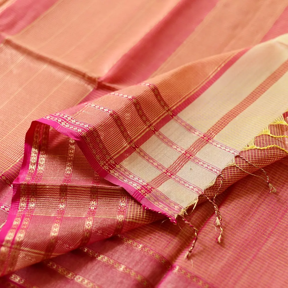 buy Handwoven Maheshwari Silk Saree