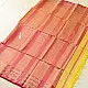 buy Handloom Maheshwari Yellow Silk Saree With Pink Pallu