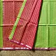 buy Handloom Parrot green Maheshwari Silk Zari Saree
