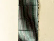 Rekha | Maheshwari Zari Stripes - Dress Material (Top & Dupatta) - Black & Blue