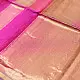 buy Zari Border Maheshwari Silk Saree ~ Rani Pink