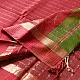 buy Handloom Maheshwari Silk Saree Bright Red and Green