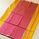 buy Zari Stripes Maheshwari Silk Saree ~ Yellow