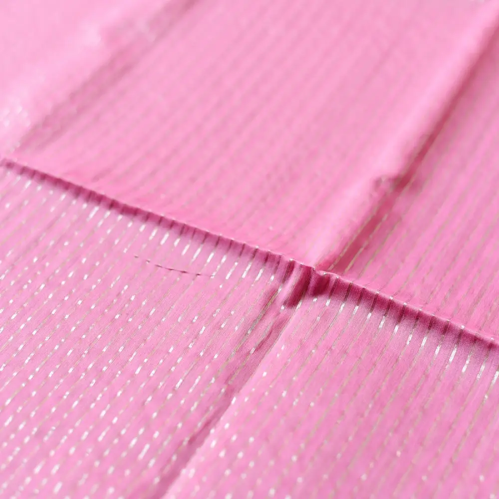 buy Handloom Maheshwari Saree ~ Red With Pink Pallu