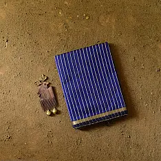 Pavitra . पवित्रा | Zari Stripes Maheshwari Saree ~ Royal Blue