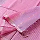 buy Handloom Maheshwari Silk Saree With Zari Stripe - Pink & Purple