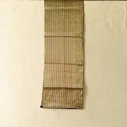 Rekha | Maheshwari Handloom Dress Material - Golden & Silver