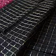 buy Handloom Maheshwari Silk Black Zari Checks Saree