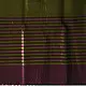 Maheshwari Zari Stripes Dress Material | Purple & Green