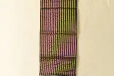 Rekha | Maheshwari Zari Stripes Dress Material | Purple & Green