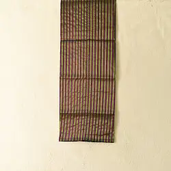 Rekha | Maheshwari Zari Stripes Dress Material | Purple & Green