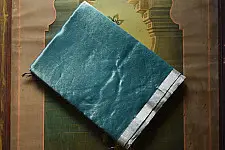 Colors of Devotion | Handloom Maheshwari Silk & Zari Saree ~ Teal