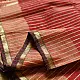 buy Handloom Maheshwari Silk Saree in Crimson red