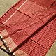 buy Handloom Maheshwari Silk Saree in Crimson red