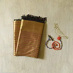 Rekha | Handloom Maheshwari Top & Dupatta (Zari)