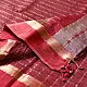buy Handloom Maheshwari Silk Saree With Golden Zari Checks