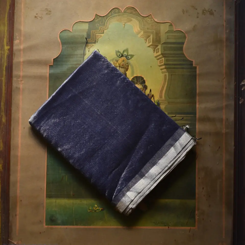 buy Handloom Maheshwari Zari & Silk Saree 