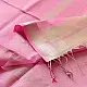 buy Handloom Silver Zari Maheshwari Silk Saree ~ Beige saree with Light Pink Pallu