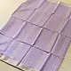 buy Handloom Silver Zari Border Maheshwari Silk Saree ~ Purple